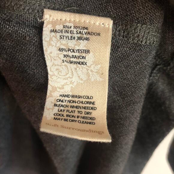 Soft Surroundings blue brown paisley pullover sweater loose lightweight Size PS. - Picture 4 of 5